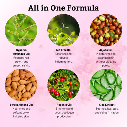 Cyperus Rotundus Oil for Hair Removal